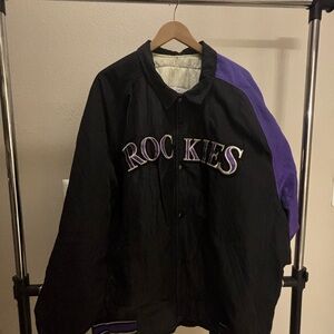 Starter Authentic Colorado Rockies Jacket Size XXL Used